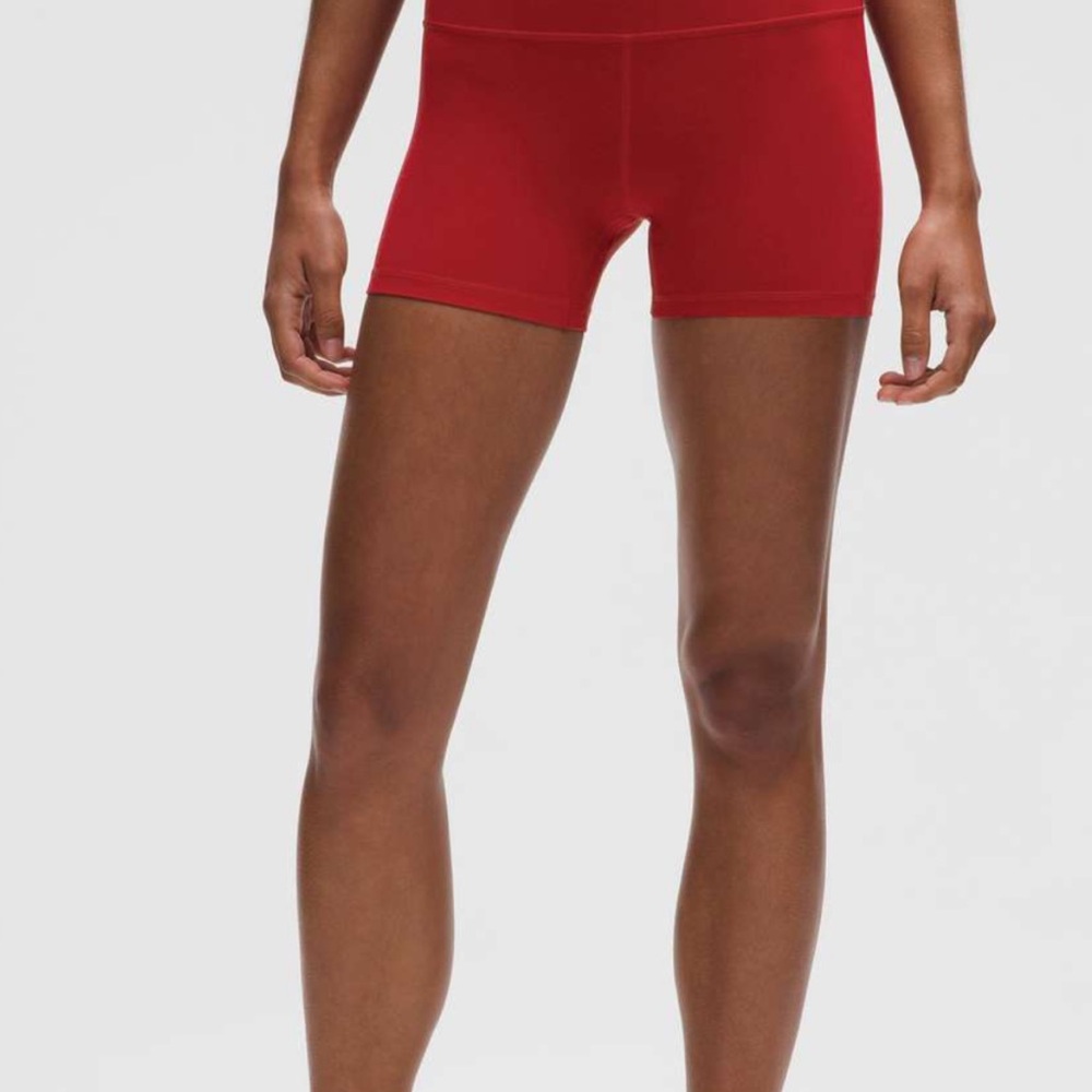 Lululemon Athletica Red Bike Shorts